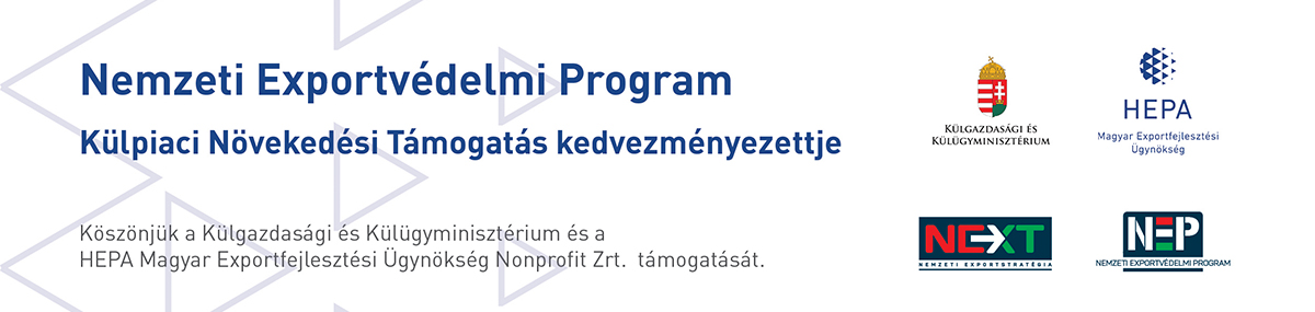 Pályázat: elnyertük a HEPA Magyar Exportfejlesztési Ügynökség Nonprofit Zrt. támogatását