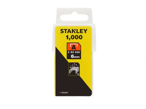 Stanley tűzőkapocs "A" 6mm (3/53/530) 1000 db (1-TRA204T)