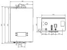 Thermex Tesla WiFi 6 kW elektromos kazán központi fűtéshez és indirekt HMV tartállyal kiegészítve