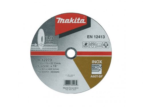 Makita Vágókorong 230x1,9mm Inox (B-12273)