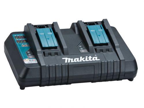 Makita DC18RD Akkumulátor töltő 14,4V-18V Li-ion KÉT PORTOS LXT (gyorstöltő) 196933-6