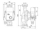 Wilo Yonos PICO1.0 25/1-4 Keringető Szivattyú 180mm, 6/4", 230V (4248082)