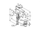 Kludi D-VISE mosdócsaptelep automata leeresztővel (371810590)