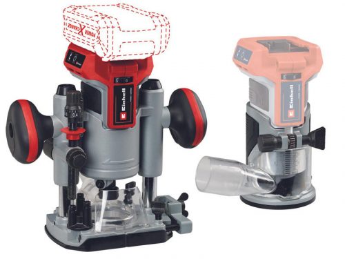 Einhell TP-RO 18 Set Li BL - Solo Akkus felsőmaró és élmaró 18V (4350410) (Akku és töltő nélkül)