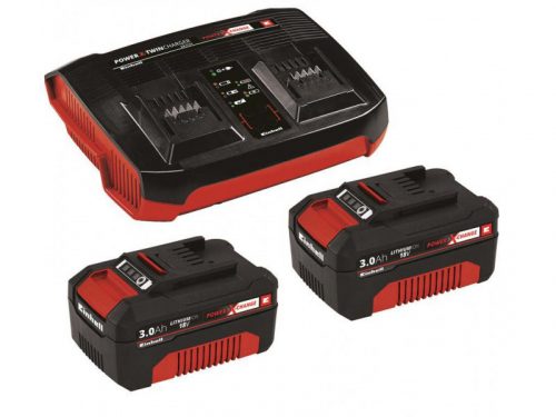 Einhell 2x3,0Ah & Twincharger Kit Akku és töltő szett (4512083)