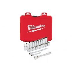   Milwaukee 28 részes 1/4" racsnis dugókulcs készlet metrikus méret (4932464943)