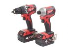 Milwaukee M18 CBLPP2A-402C Akkus szénkefementes erőcsomag (2x4,0Ah/18V) (4933464536)