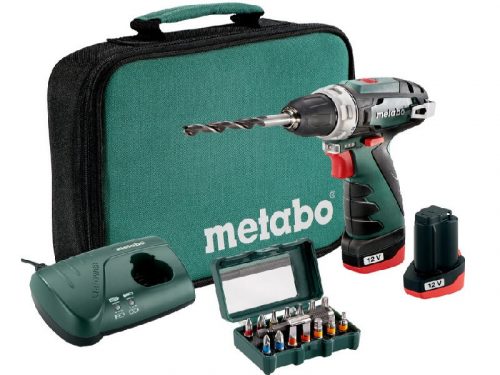 Metabo PowerMaxx BS Set Akkus Fúrócsavarozó 12V 2x2,0Ah 34Nm (600079510)