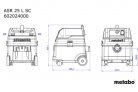 Metabo ASR 25 L SC Univerzális porszívó karton dobozban (602024000)