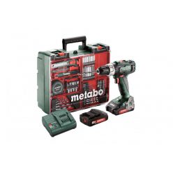   Metabo BS 18 L Set Akkus fúrócsavarozó 18V 2x2Ah + tartozék készlet műanyag hordtáskában (6023218