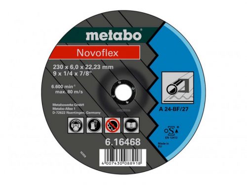 Metabo Novoflex Csiszolókorong kúpos 125x6,0x22,23 acél SF27 (616462000)