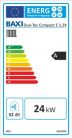 BAXI Duo-Tec Compact E 1.24 ERP fali kondenzációs gázkazán, 24 kW