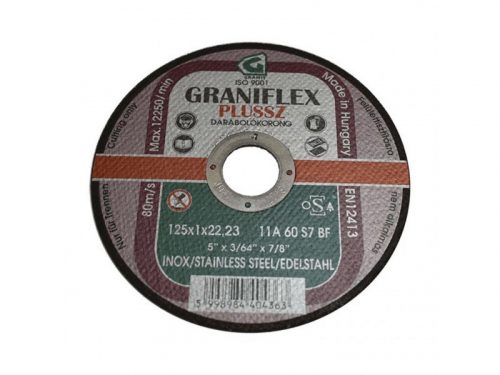 Granit Plussz Inox 125x1x22,23 vékony vágókorong