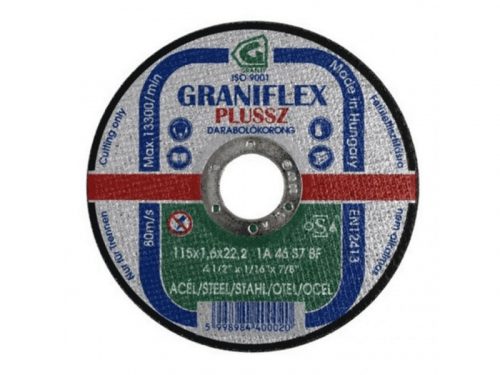 Granit Graniflex Plussz 115x1,6x22,2  vékony vágókorong fémre