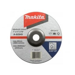 Makita csiszolótárcsa ACÉL 180x6mm (A-80949)