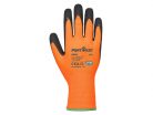 Portwest A340 Hi-Vis Grip mártott latex védőkesztyű narancs/fekete S