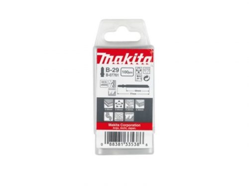 Makita 100db HCS B-29 szúrófűrészlap FA, befejező, TPI:16, L:76mm (B-07761)