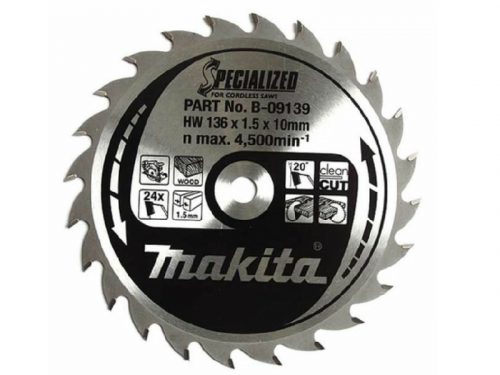 Makita körfűrészlap akkus 136x10mm Z24 (B-09139)