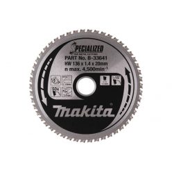 Makita körfűrészlap akkus 136x20mm Z50 FÉM (B-33641)