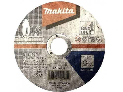 Makita Vágókorong ACÉL 125x1,6mm (B-35134)