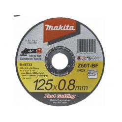   Makita B-45733 vágótárcsa inoxhoz 125mm akkus sarokcsiszolóhoz (B-45733)