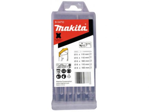 Makita SDS-Plus V-plus fúrókészlet 5db-os 5,6,8x110mm, 6,8x160mm (B-54710)