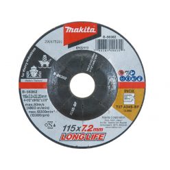   Makita csiszolótárcsa INOX 115x7,2mm A24S LONG LIFE (B-56362)