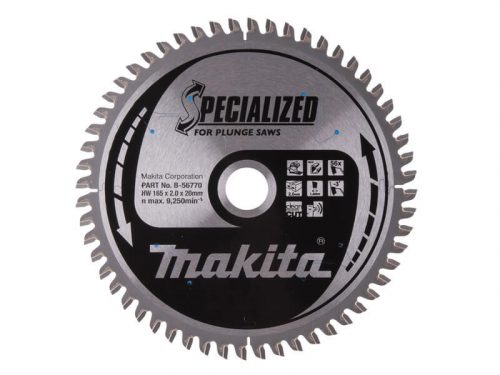 Makita körfűrészlap merülő 165x20mm Z56 ALU (B-56770)