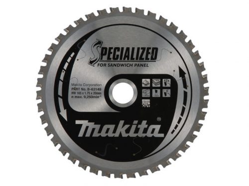 Makita körfűrészlap merülő 165x20mm Z42 SZENDVICSPANEL (B-63149)