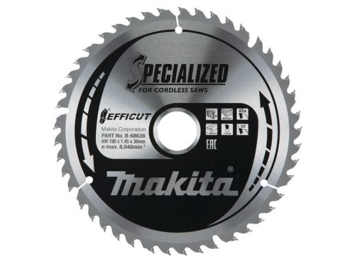 Makita EFFICUT körfűrészlap 190x30mm Z45 FA (B-68638)