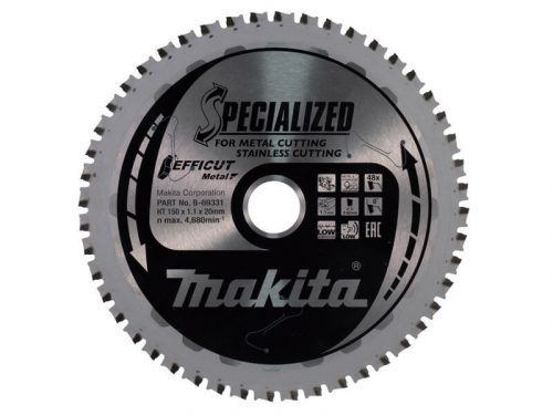 Makita EFFICUT körfűrészlap 150x20mm Z48 FÉM (B-69331)