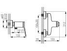 Ferro Stratos Black Zuhanycsaptelep (BSC7BL)