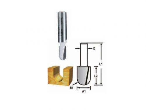 Makita kerekítő kés, befogó: 6 átmérő: 6,35 munkahossz: 12,7 r: 3,2 (D-47802)