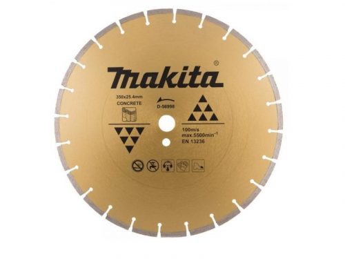 Makita gyémánttárcsa 350mm SZEGMENTÁLT D-56998