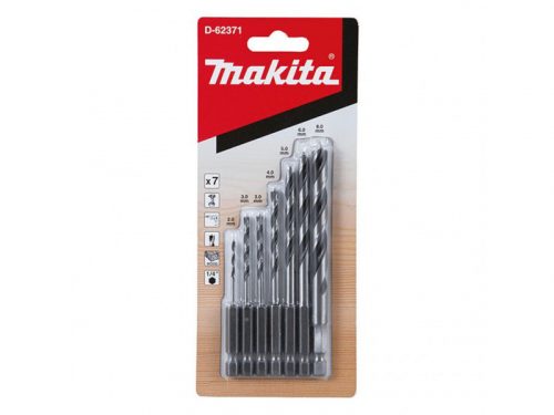 Makita Hatszög befogású fafúró készlet 2,3,3,4,5,6,8mm (D-62371)