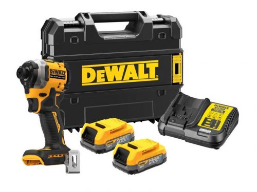 DeWalt DCF850E2T-QW Akkus ütvecsavarozó 1/4" Powerstack 18V (2x1,7Ah)