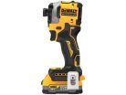 DeWalt DCF850E2T-QW Akkus ütvecsavarozó 1/4" Powerstack 18V (2x1,7Ah)