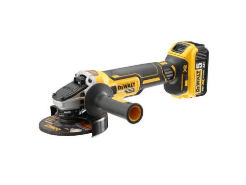 DeWalt DCG405P2-QW Akkus sarokcsiszoló 125mm 18V (2x5,0Ah+töltő)