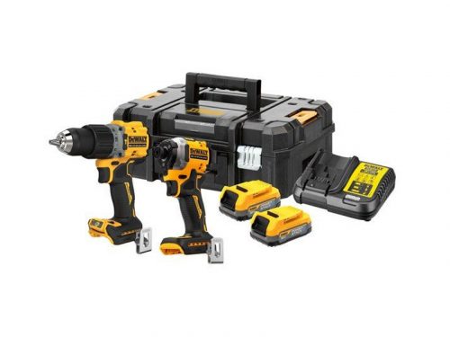 DeWalt DCK2050E2T-QW Powerstack kombó szett 18V (DCD709, DCF809, 2x1,7Ah, töltő)