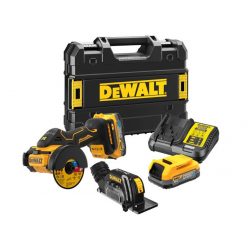   DeWalt DCS438E2T-QW Akkus sarokcsiszoló 76mm Powerstack 18V (2x1,7Ah)