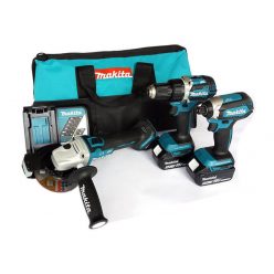   Makita DLX3125TX1 Akkus Gépszett 18V LXT Li-ion DDF484+DGA506+DTD153 2x5,0Ah