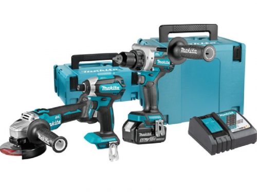 Makita DLX3155TJ Akkus gépszett 18V LXT Li-ion DDF486 +DGA504 +DTD153 +2x5,0Ah