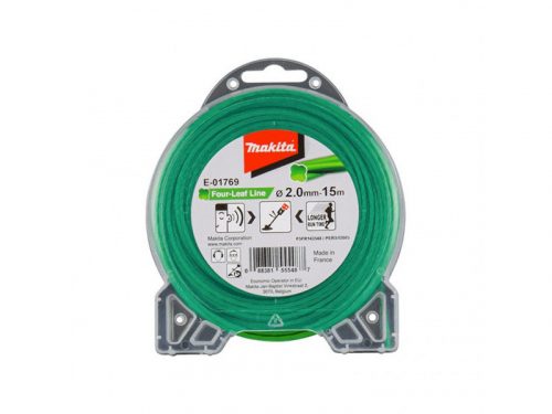 Makita Négylevelű Damil, zöld, 2.0mm 15m (E-01769)