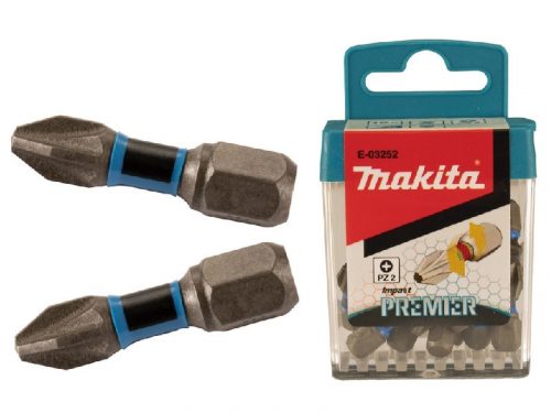 Makita impact PREMIER torziós csavarbehajtó bit PZ2 25mm 15db (E-03252)