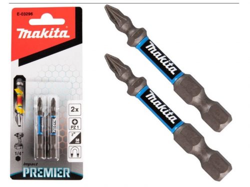 Makita impact PREMIER torziós csavarbehajtó bit PZ1 50mm 2db (E-03296)