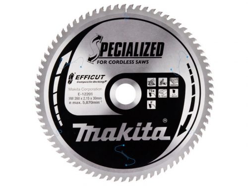 Makita EFFICUT körfűrészlap 260x30mm Z75 KOMPOZIT (E-12201)