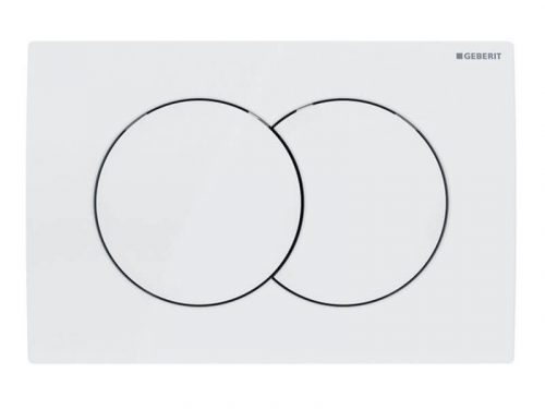 Geberit Delta01 nyomólap, 2 mennyiséges öblítéshez, fehér (115.107.11.1)