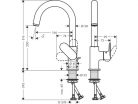 HANSGROHE Vernis Blend egykaros mosdócsaptelep (71554000)