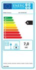 MBS 7 Elegant New Line Sparhelt 7kW, baloldali füstcső kivezetés 120mm, fehér