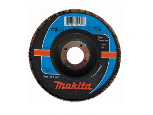 Makita lamellás csiszoló 125 mm P80, acélra és inoxra P-65193